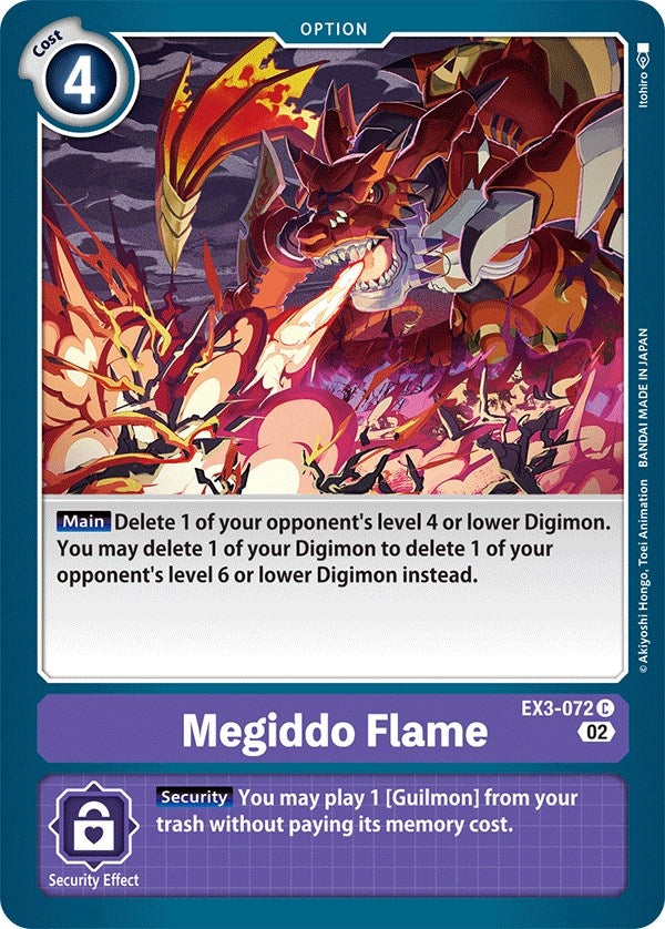 Image for Megiddo Flame (EX3-072 C) (EX03) - Digimon Card Game