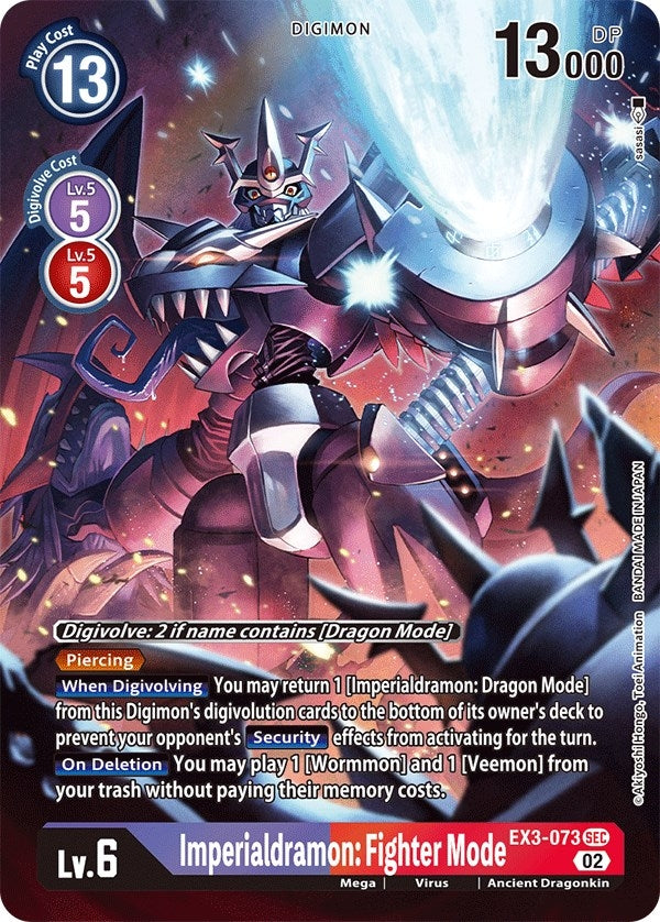 Image for Imperialdramon: Fighter Mode (Alternate Art) (EX3-073 SEC) (EX03) - Digimon Card Game
