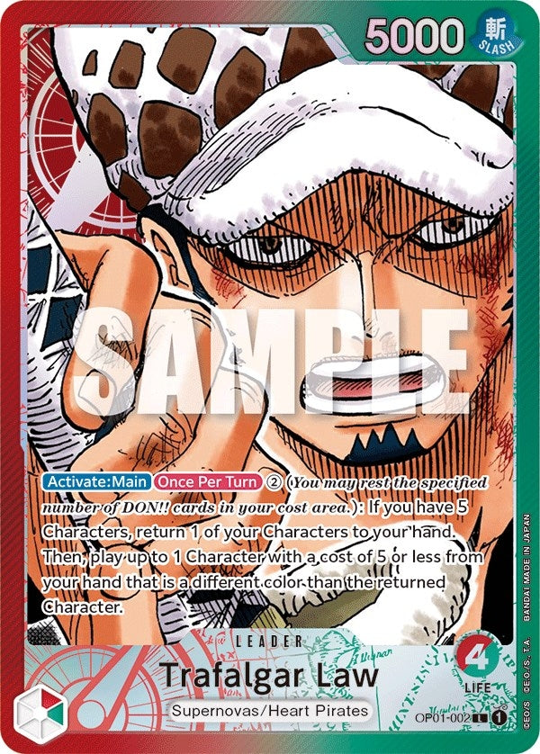 Image for Trafalgar Law (002) (Parallel) (OP01-002) (OP01) - One Piece Card Game