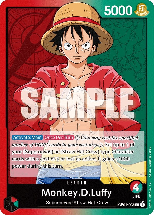 Image for Monkey.D.Luffy (003) (OP01-003) (OP01) - One Piece Card Game