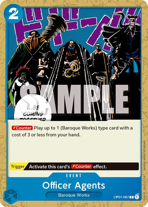 Image for Officer Agents (OP01-087) (OP01) - One Piece Card Game