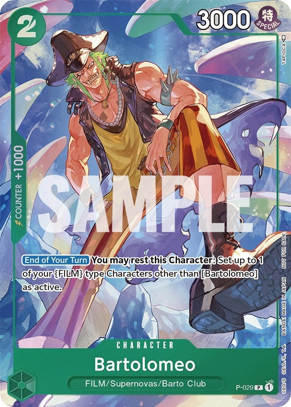 Image for Bartolomeo (Event Pack Vol. 1) (P-029) (OP-PR) - One Piece Card Game