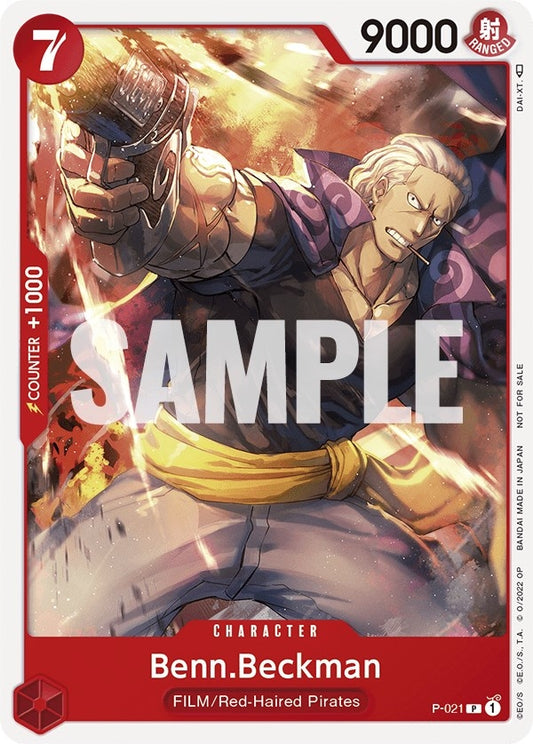 Image for Benn.Beckman (One Piece Film Red) (P-021) (OP-PR) - One Piece Card Game
