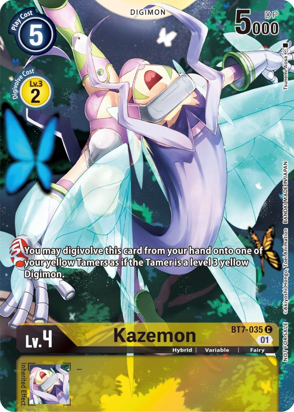 Image for Kazemon (2nd Anniversary Frontier Card) (BT7-035 C) (BT07) - Digimon Card Game