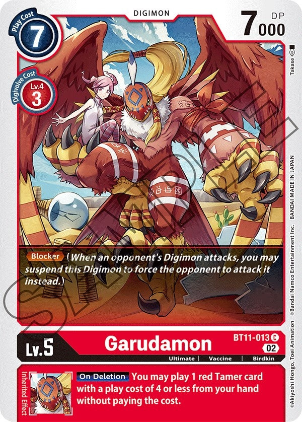 Image for Garudamon (BT11-013 C) (BT11) - Digimon Card Game
