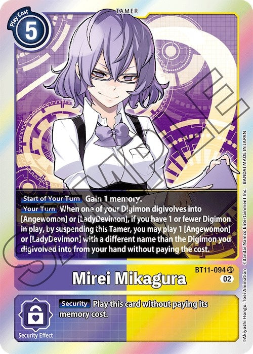 Image for Mirei Mikagura (BT11-094 SR) (BT11) - Digimon Card Game