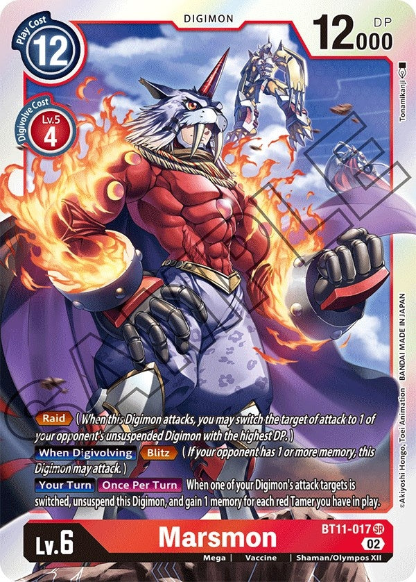 Image for Marsmon (BT11-017 SR) (BT11) - Digimon Card Game