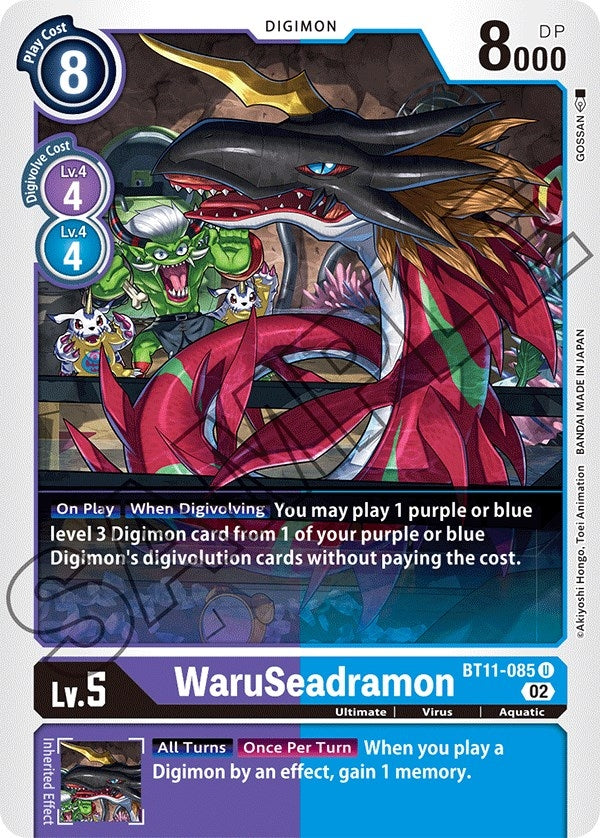 Image for WaruSeadramon (BT11-085 U) (BT11) - Digimon Card Game
