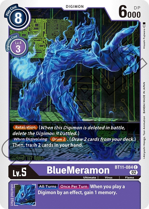 Image for BlueMeramon (BT11-084 C) (BT11) - Digimon Card Game