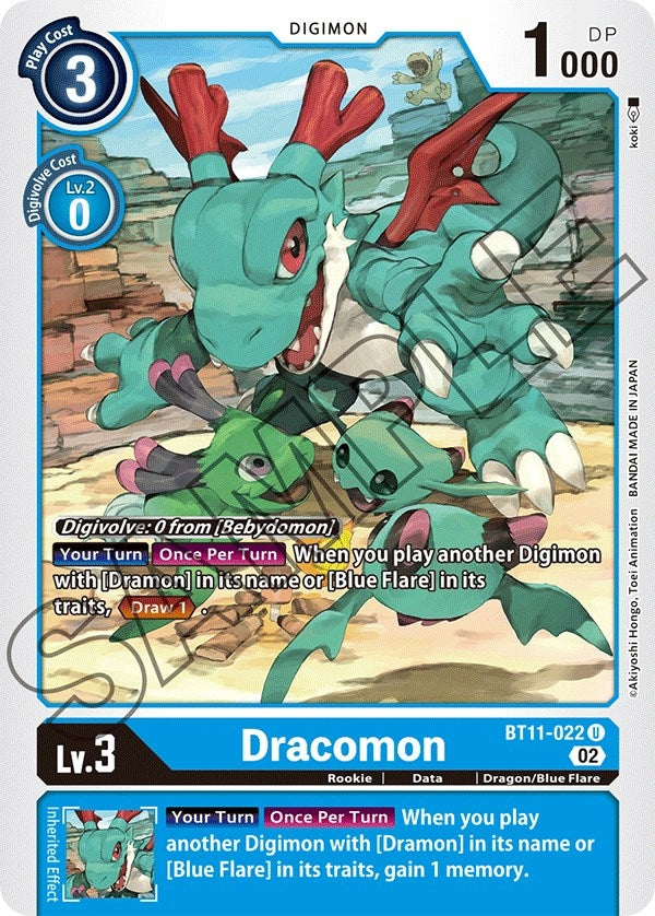 Image for Dracomon (BT11-022 U) (BT11) - Digimon Card Game