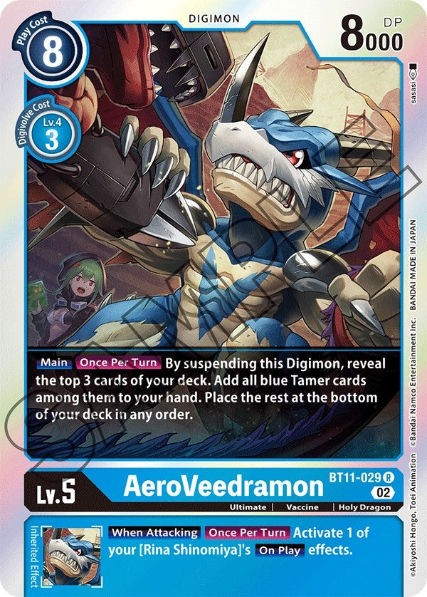 Image for AeroVeedramon (BT11-029 R) (BT11) - Digimon Card Game