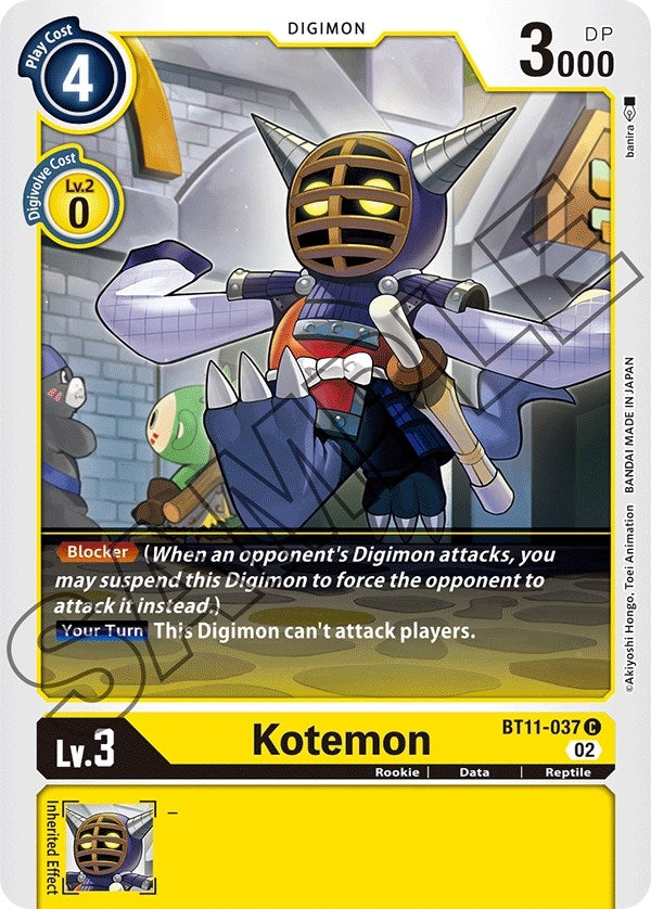 Image for Kotemon (BT11-037 C) (BT11) - Digimon Card Game
