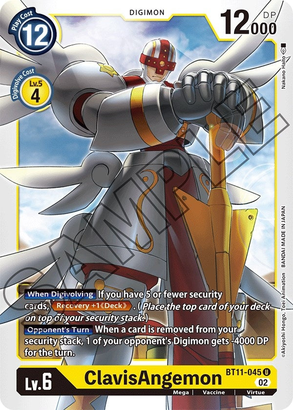 Image for ClavisAngemon (BT11-045 U) (BT11) - Digimon Card Game