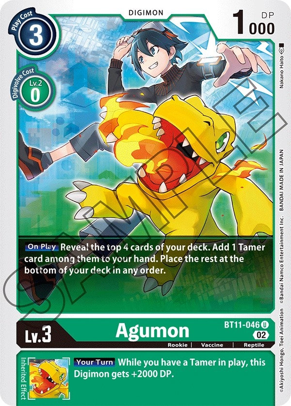 Image for Agumon (BT11-046 U) (BT11) - Digimon Card Game