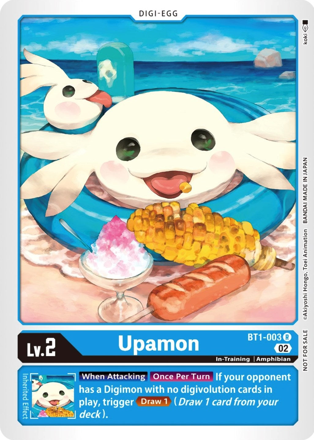 Image for Upamon - BT1-003 (Winner Pack Dimensional Phase) (BT1-003 R) (BT01-03A) - Digimon Card Game