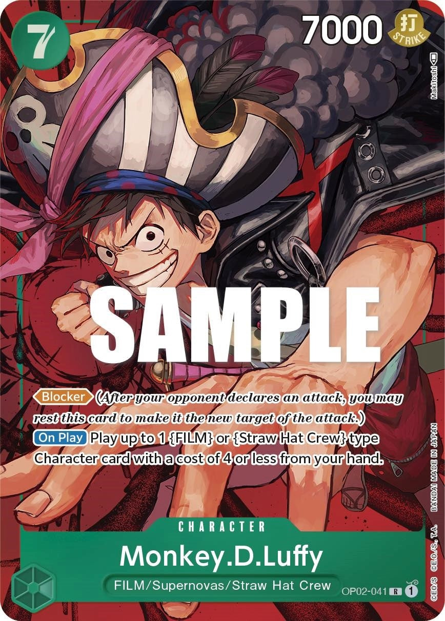 Image for Monkey.D.Luffy (041) (Alternate Art) (OP02-041) (OP02) - One Piece Card Game