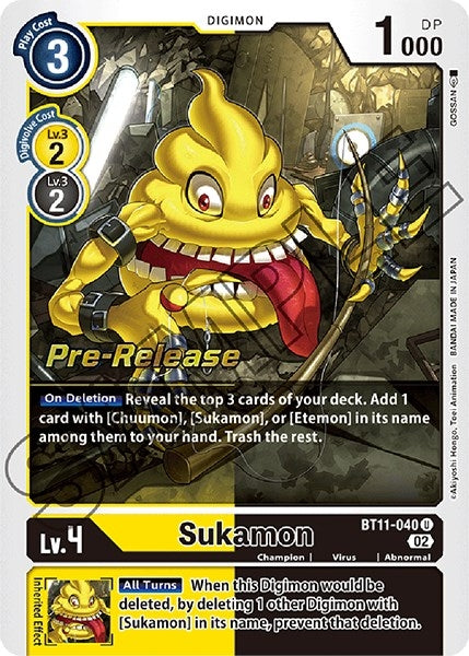 Image for Sukamon (BT11-040 U) (BT11_PR) - Digimon Card Game