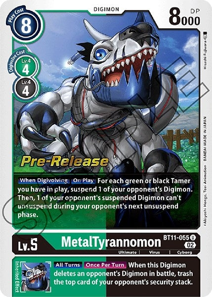 Image for MetalTyrannomon (BT11-055 U) (BT11_PR) - Digimon Card Game