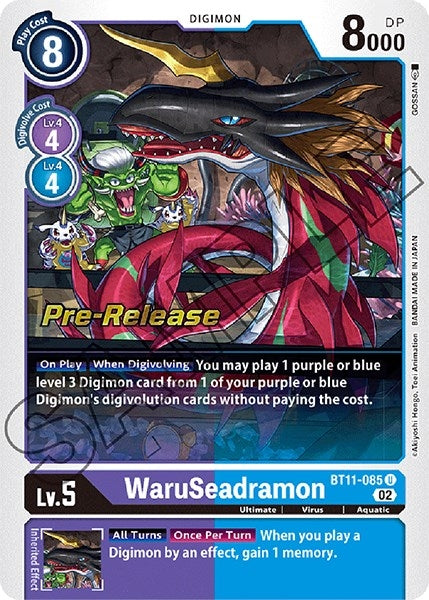 Image for WaruSeadramon (BT11-085 U) (BT11_PR) - Digimon Card Game