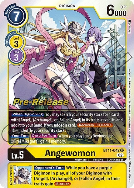 Image for Angewomon (BT11-042 R) (BT11_PR) - Digimon Card Game