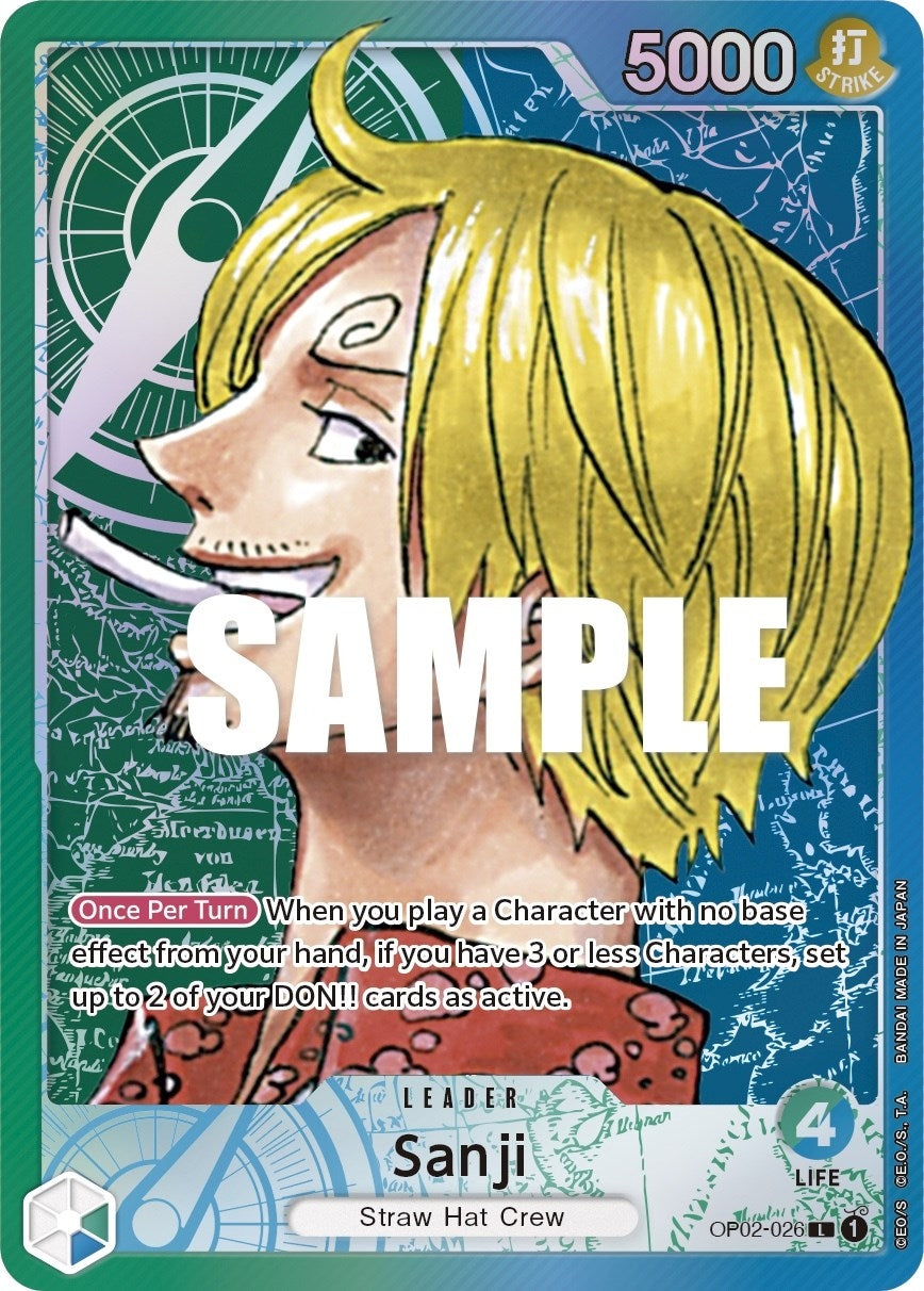 Image for Sanji (Alternate Art) (OP02-026) (OP02) - One Piece Card Game