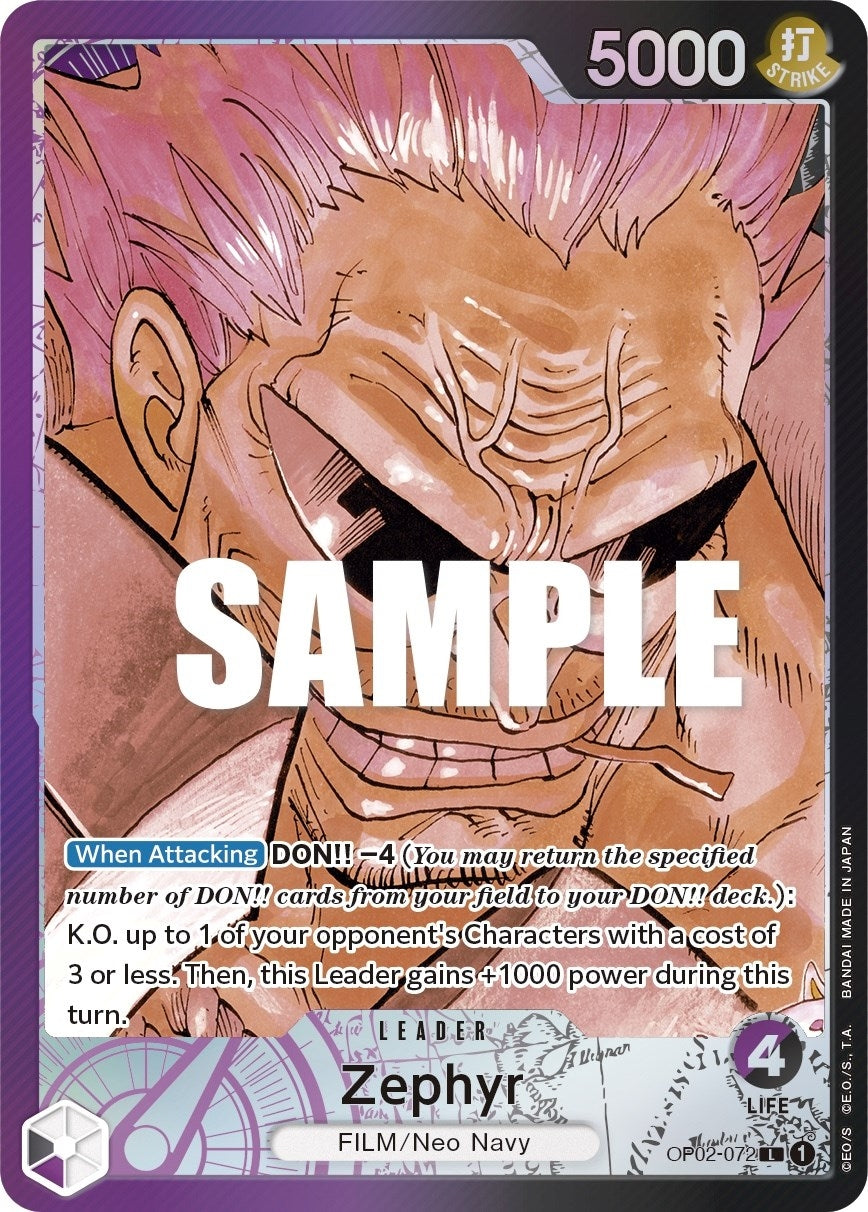 Image for Zephyr (Alternate Art) (OP02-072) (OP02) - One Piece Card Game