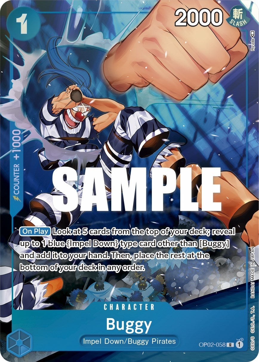 Image for Buggy (Alternate Art) (OP02-058) (OP02) - One Piece Card Game