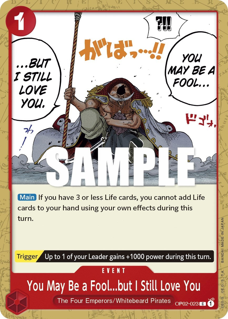 Image for You May Be a Fool...but I Still Love You (OP02-023) (OP02) - One Piece Card Game