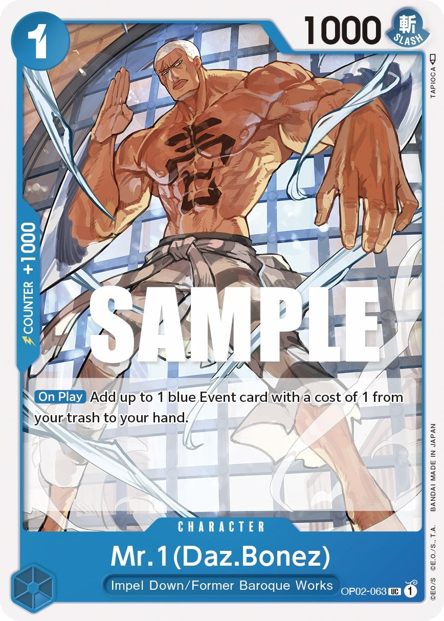 Image for Mr.1 (Daz.Bonez) (OP02-063) (OP02) - One Piece Card Game