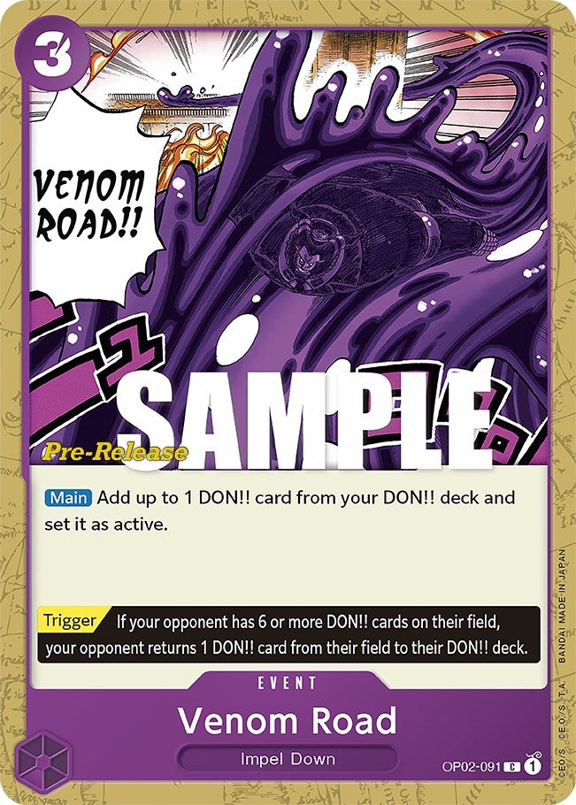 Image for Venom Road (OP02-091) (OP02 PRE) - One Piece Card Game