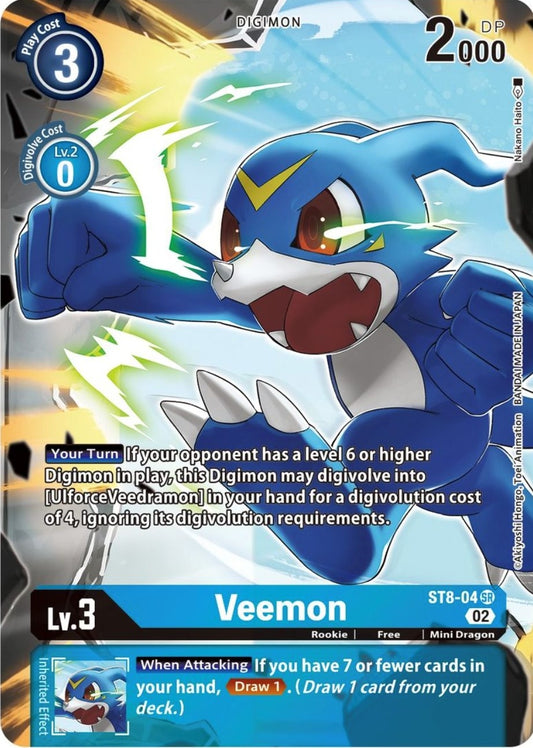 Image for Veemon (Alternate Art) (ST8-04 SR) (ST-14) - Digimon Card Game