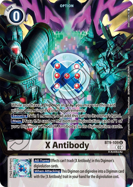 Image for X Antibody (Alternate Art) (BT9-109 U) (ST-14) - Digimon Card Game
