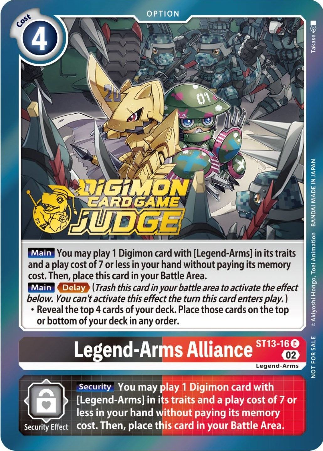 Image for Legend-Arms Alliance (Judge Pack 3) (ST13-16 C) (ST-13) - Digimon Card Game