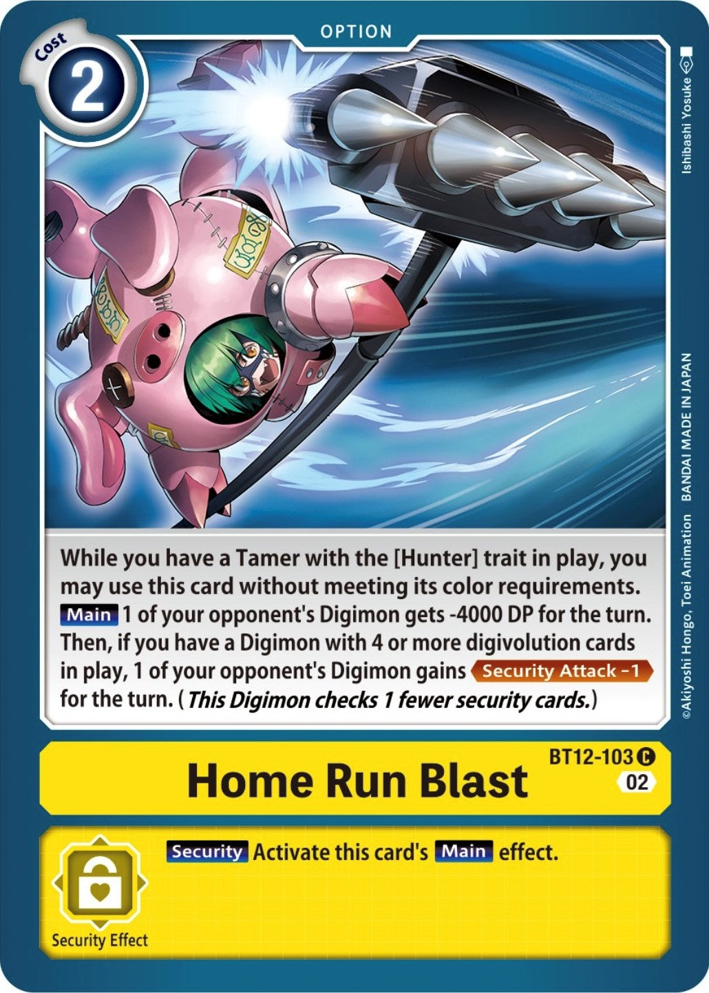 Image for Home Run Blast (BT12-103 C) (BT12) - Digimon Card Game