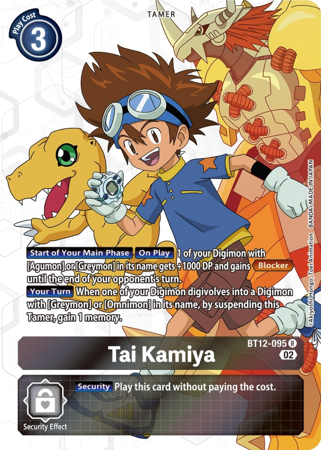 Image for Tai Kamiya (Alternate Art) (BT12-095 R) (BT12) - Digimon Card Game