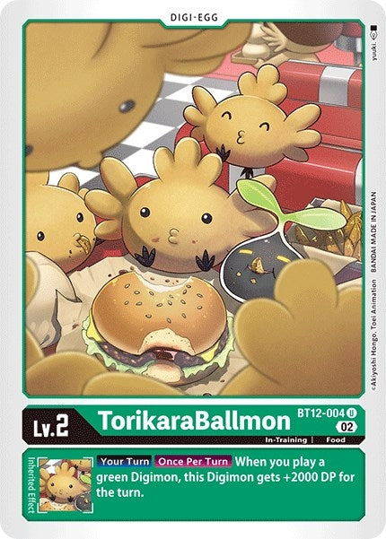 Image for TorikaraBallmon (BT12-004 U) (BT12) - Digimon Card Game