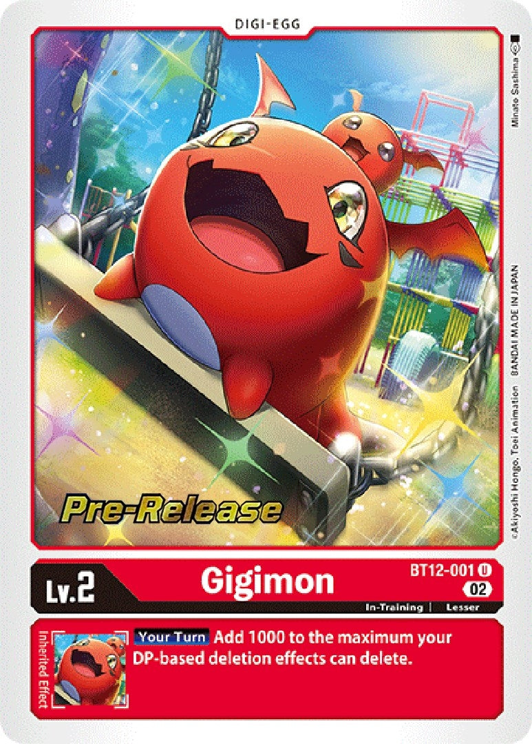 Image for Gigimon (BT12-001 U) (BT12_PR) - Digimon Card Game