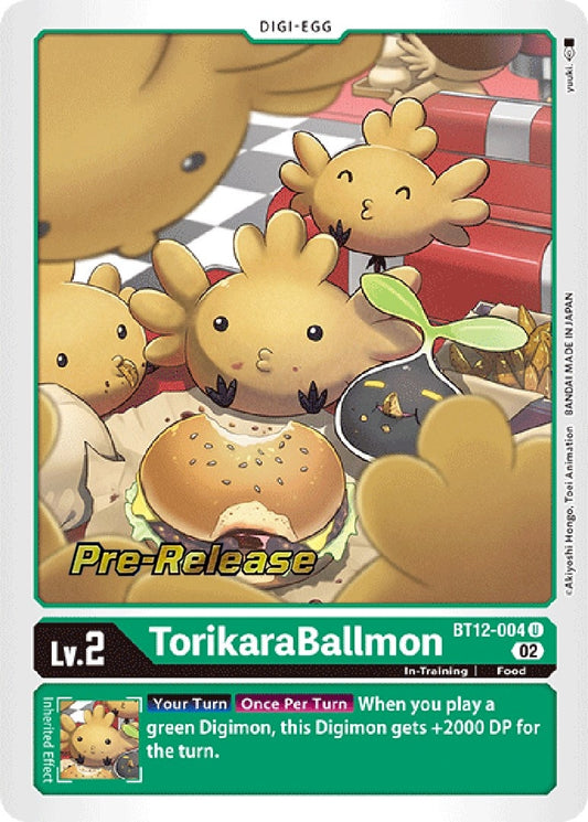 Image for TorikaraBallmon (BT12-004 U) (BT12_PR) - Digimon Card Game