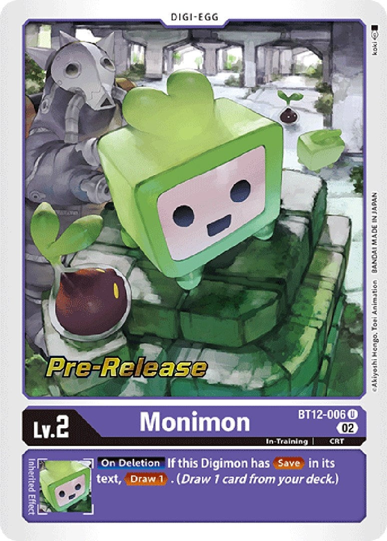 Image for Monimon (BT12-006 U) (BT12_PR) - Digimon Card Game