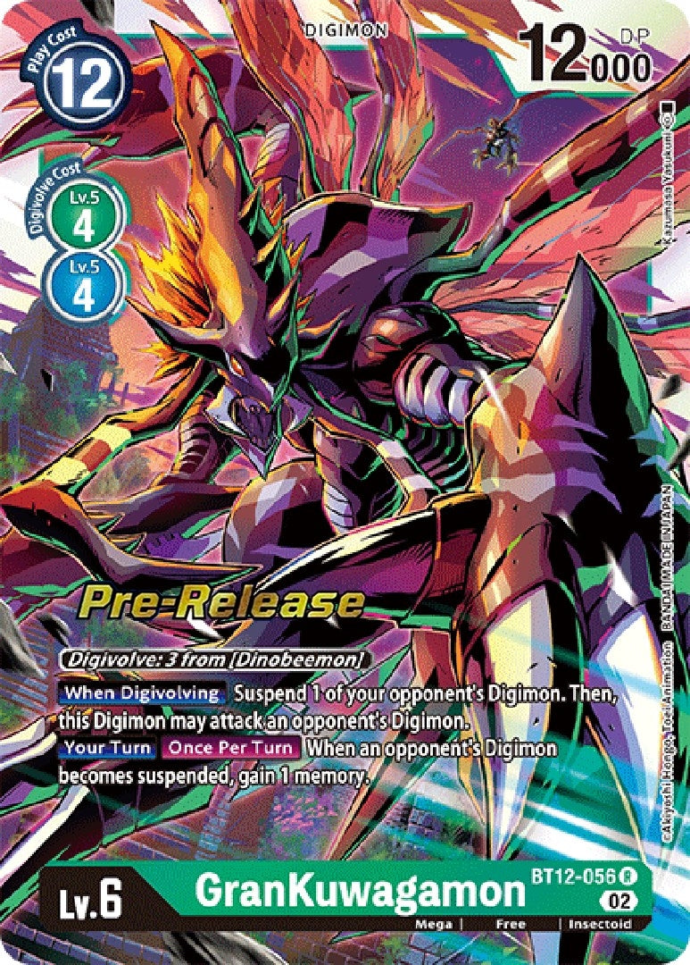 Image for GranKuwagamon (BT12-056 R) (BT12_PR) - Digimon Card Game