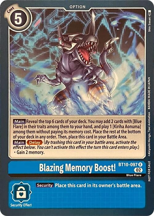 Image for Blazing Memory Boost! (BT10-097 R) (RPC) - Digimon Card Game