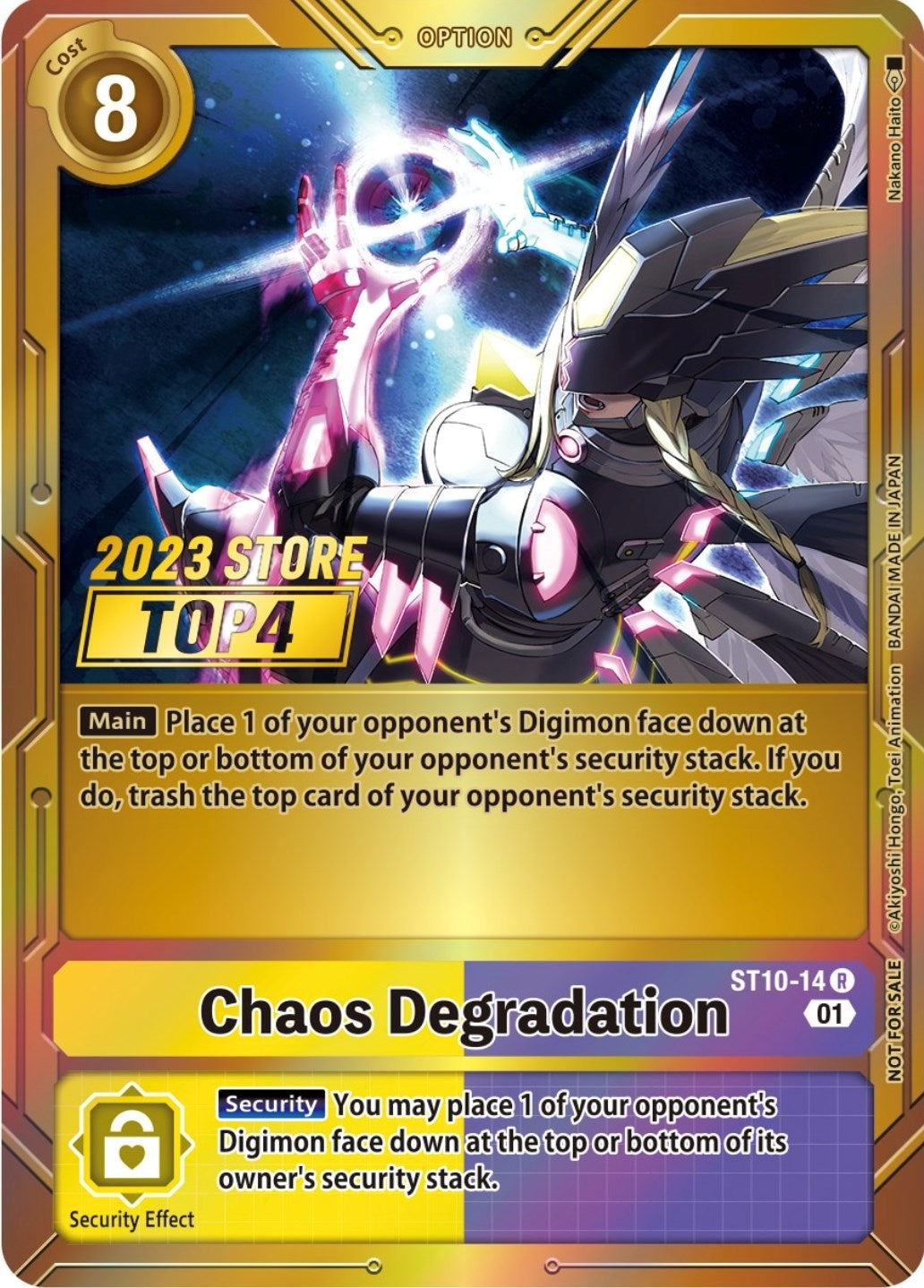 Image for Chaos Degradation (2023 Store Top 4) (ST10-14 R) (ST-10) - Digimon Card Game