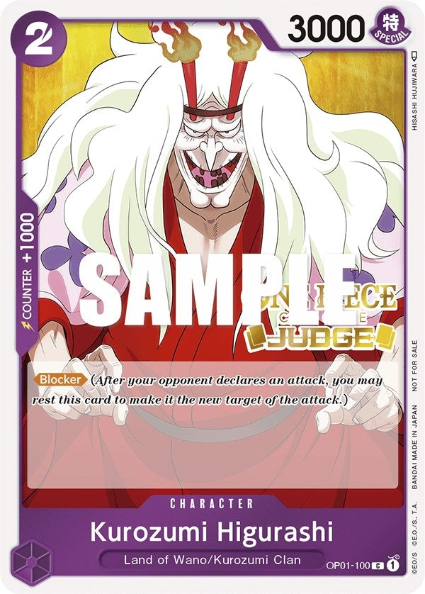 Image for Kurozumi Higurashi (Judge) (OP01-100) (OP-PR) - One Piece Card Game