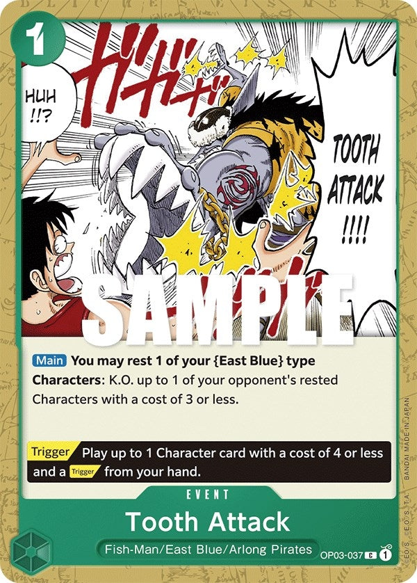 Image for Tooth Attack (OP03-037) (OP03) - One Piece Card Game