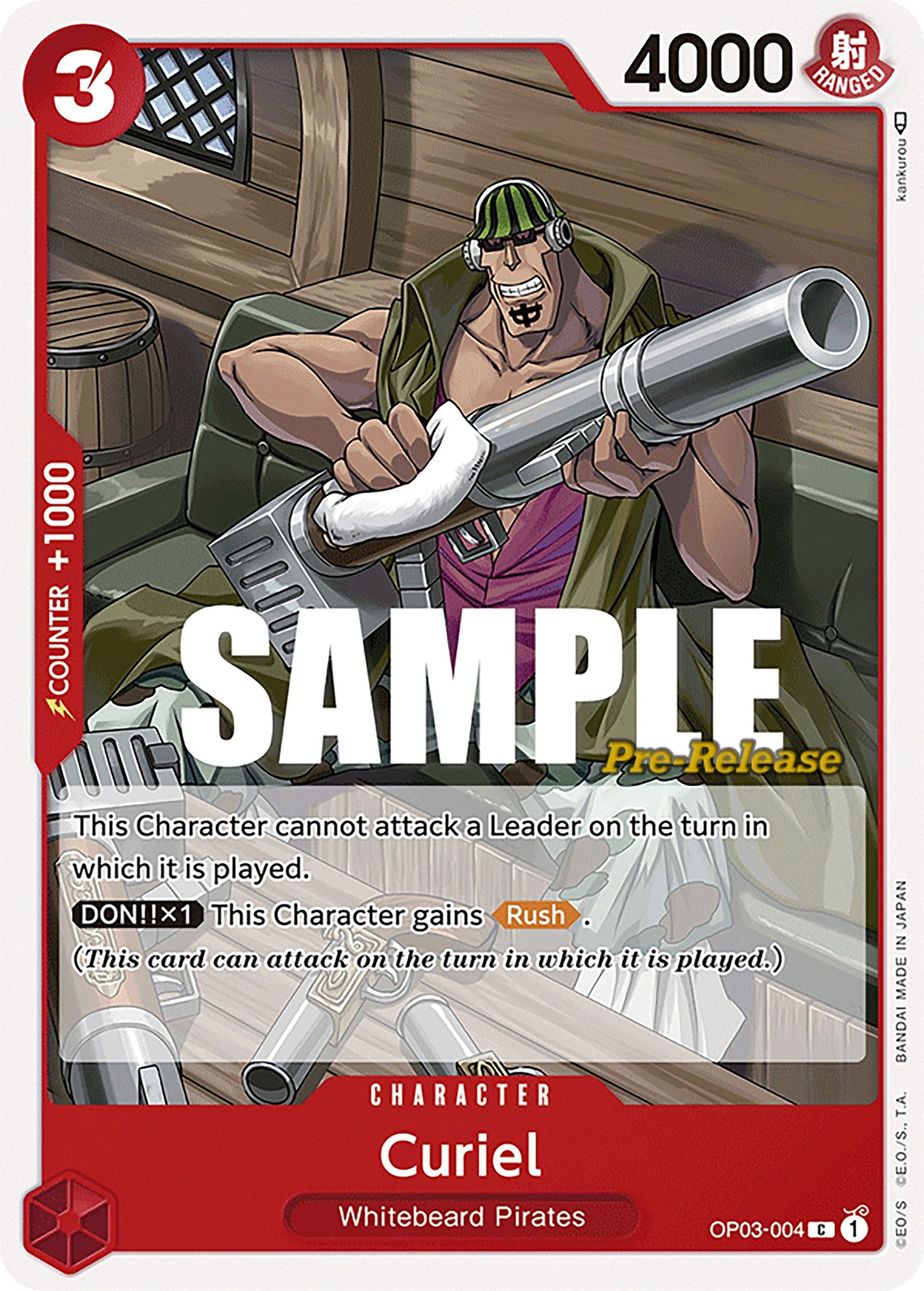 Image for Curiel (OP03-004) (OP03 PRE) - One Piece Card Game