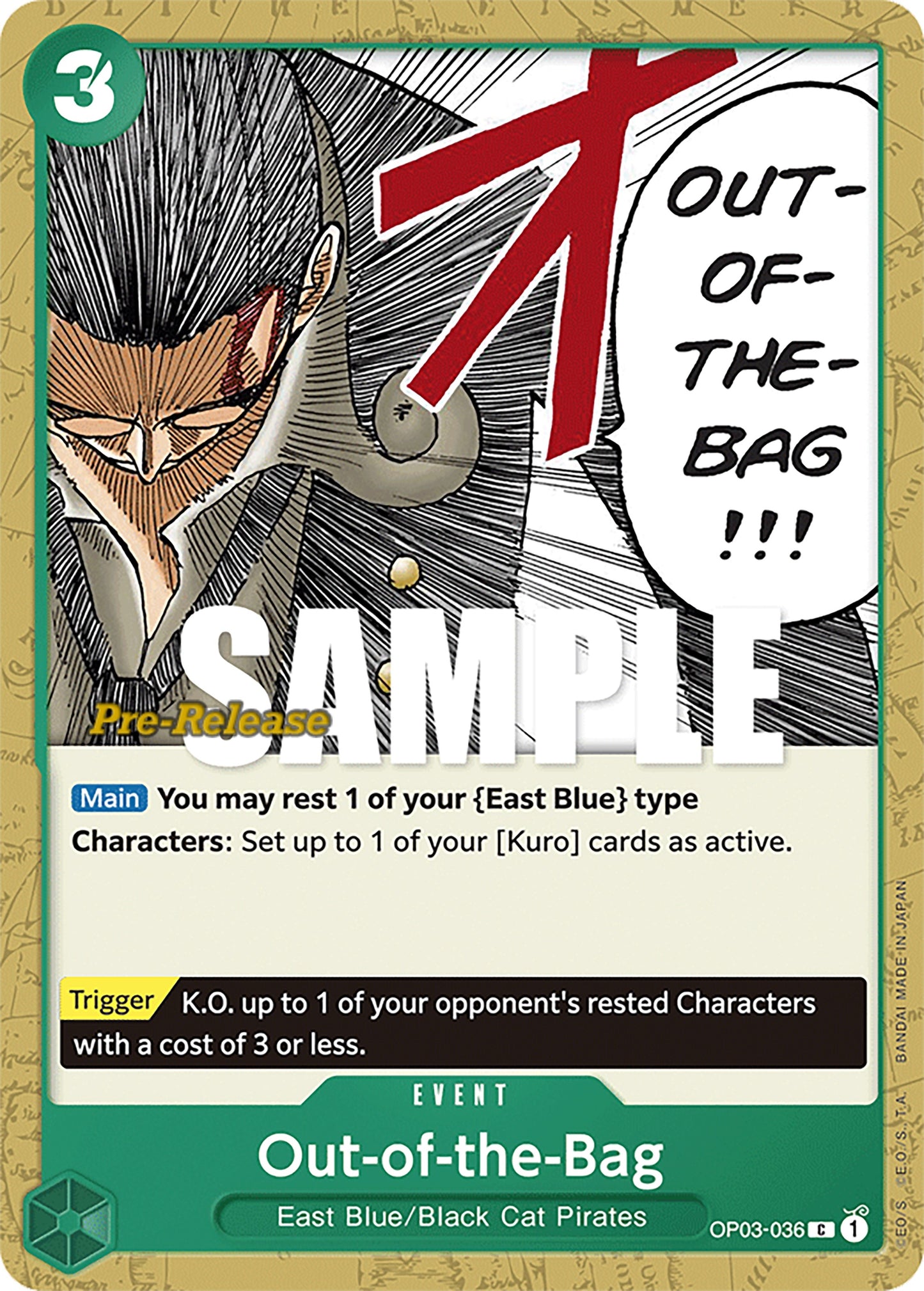 Image for Out-of-the-Bag (OP03-036) (OP03 PRE) - One Piece Card Game