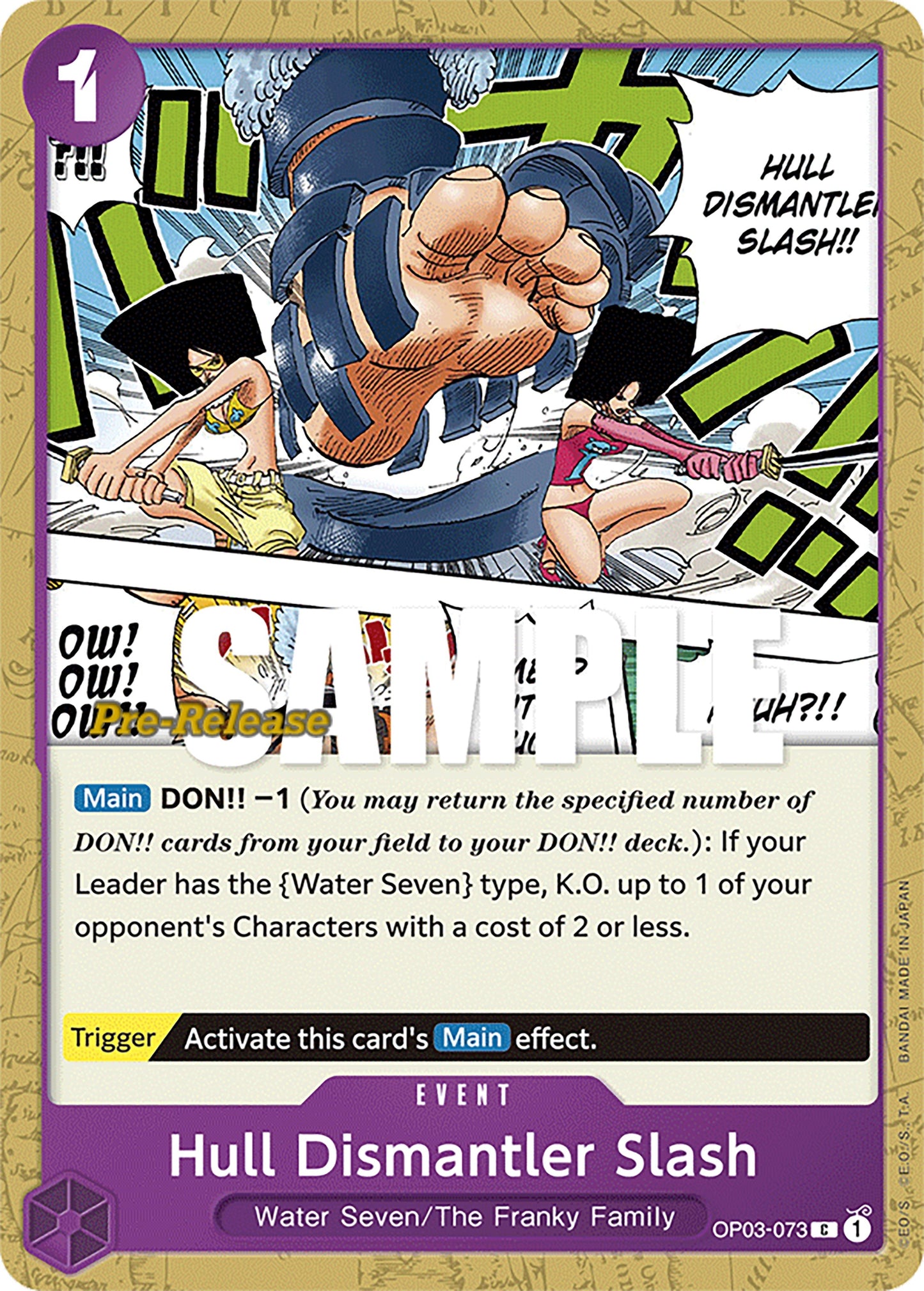 Image for Hull Dismantler Slash (OP03-073) (OP03 PRE) - One Piece Card Game