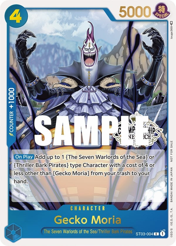 Image for Gecko Moria (Store Championship Participation Pack) (ST03-004) (OP-PR) - One Piece Card Game