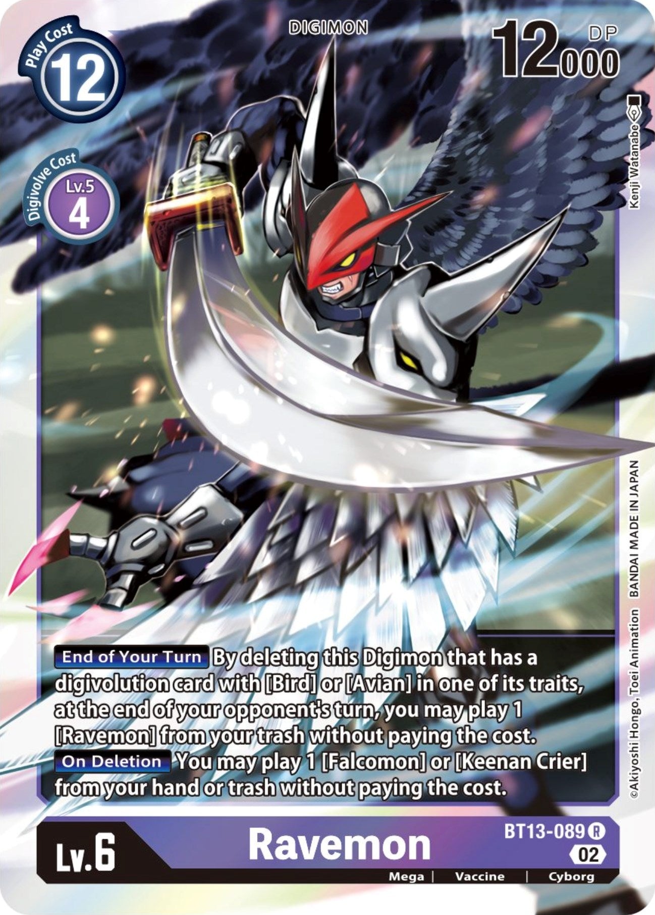 Image for Ravemon (BT13-089 R) (BT13) - Digimon Card Game