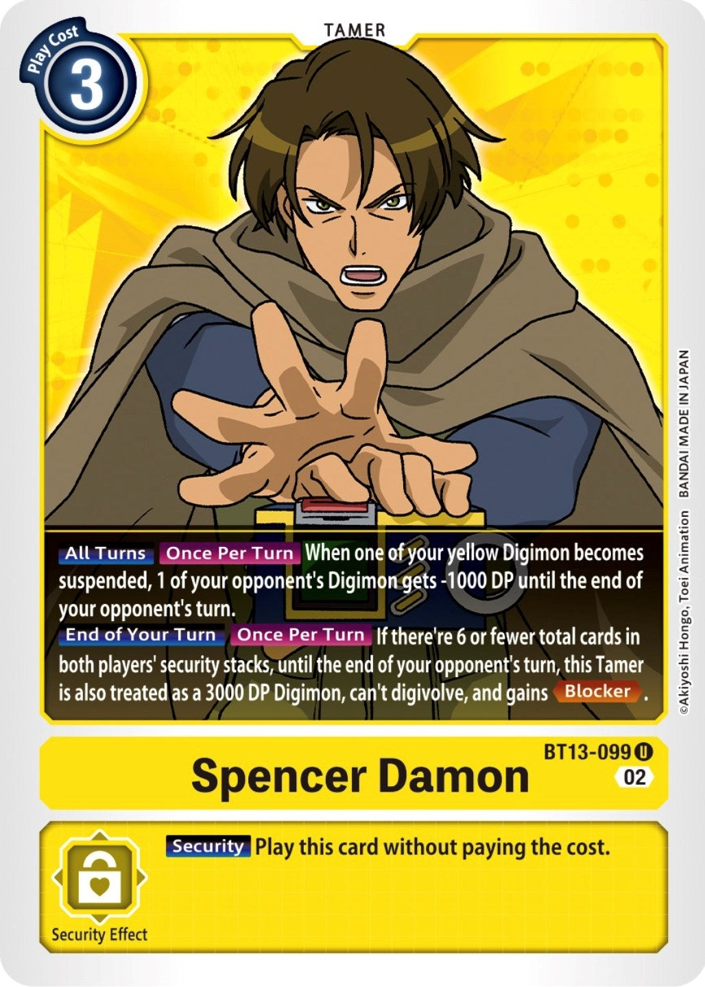 Image for Spencer Damon (BT13-099 U) (BT13) - Digimon Card Game
